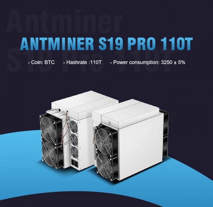 Crypto de PRO110t S19 PRO110t Btc Mijnwerker van Bitmain Antminer S19A